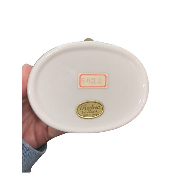 Ceramic Dolphin Trinket Ring Box‎ Andrea by Sadek Vintage Japan EUC 5632 - Picture 4 of 5